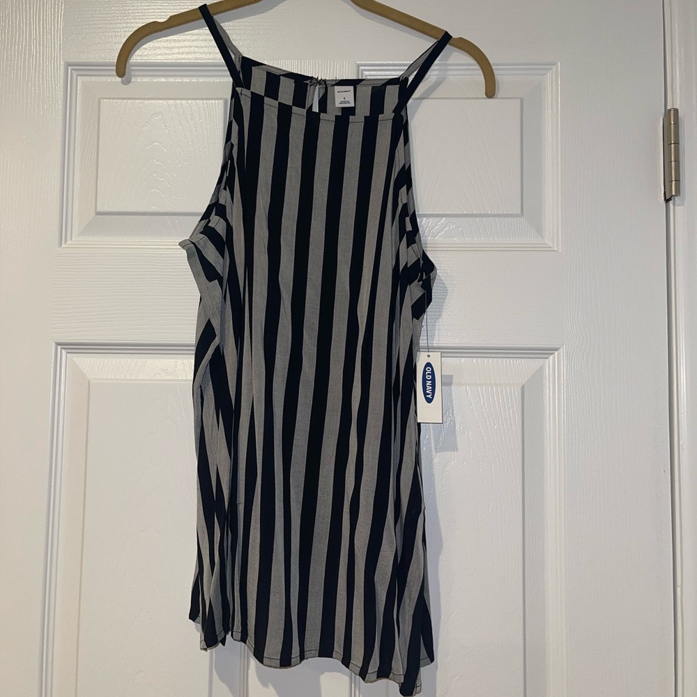 Old Navy, Halter Tunic, Size Small,Black and Gray
